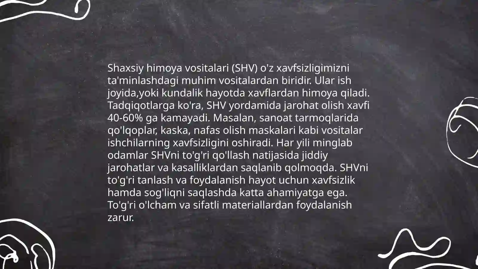 Shaxsiy himoya vositalari 4