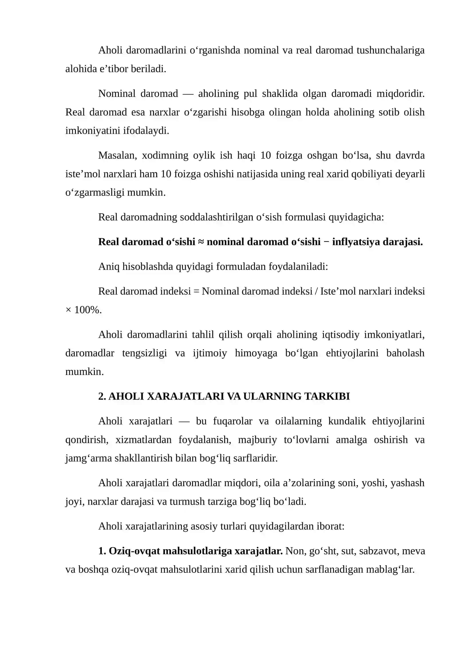 Aholi daromadlari, xarajatlari va turmush darajasi ko‘rsatchiklari 4