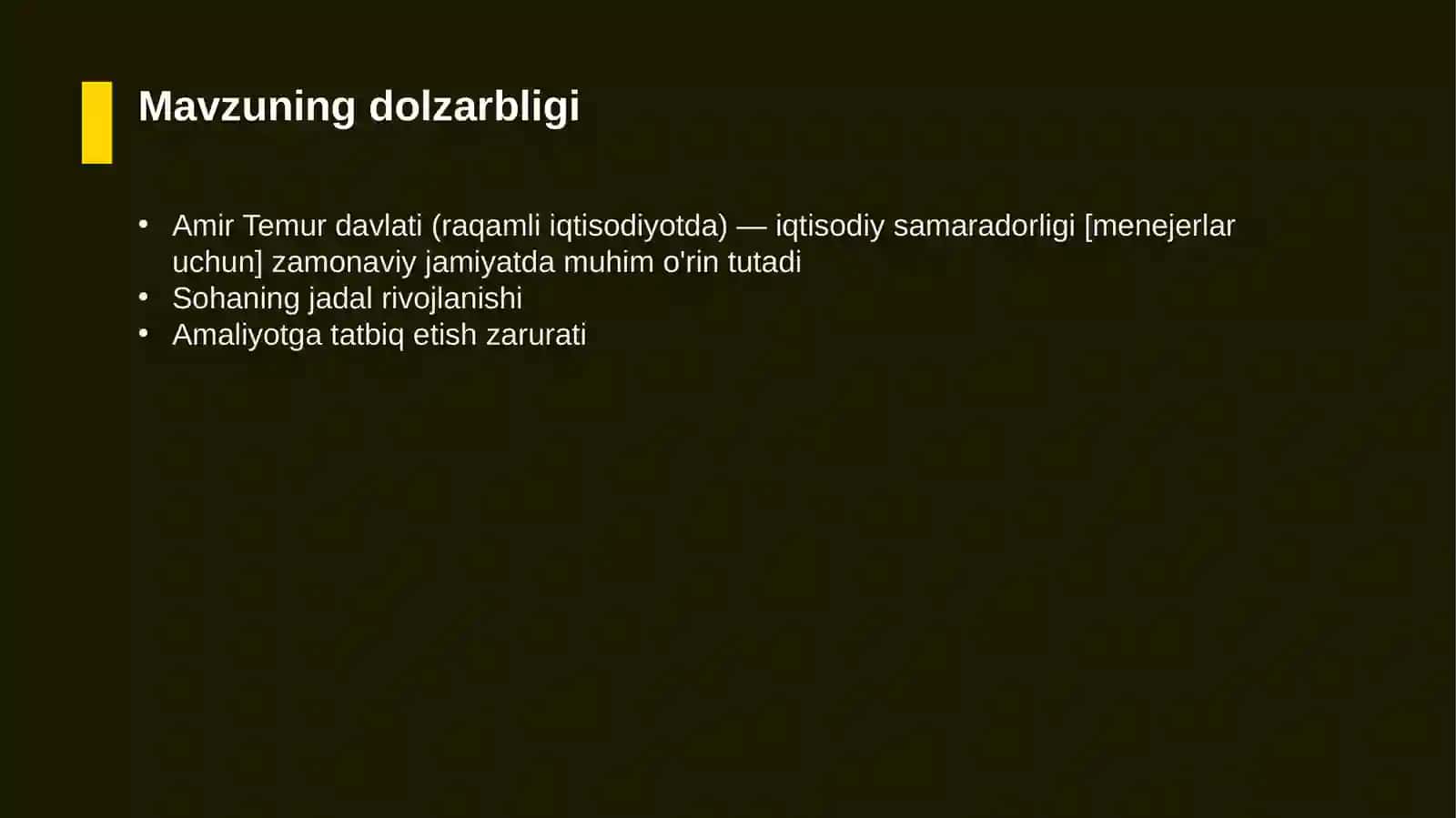 Amir Temur davlati (raqamli iqtisodiyotda) — iqtisodiy samaradorligi [menejerlar uchun] 4