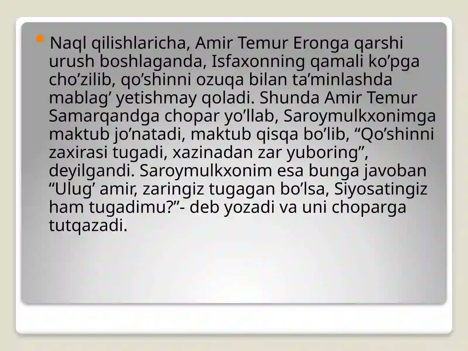 Temuriy malikalar 4