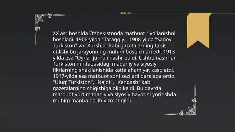 Oʻzbekistonda bolsheviklar matbuotining yuzaga kelishi 4