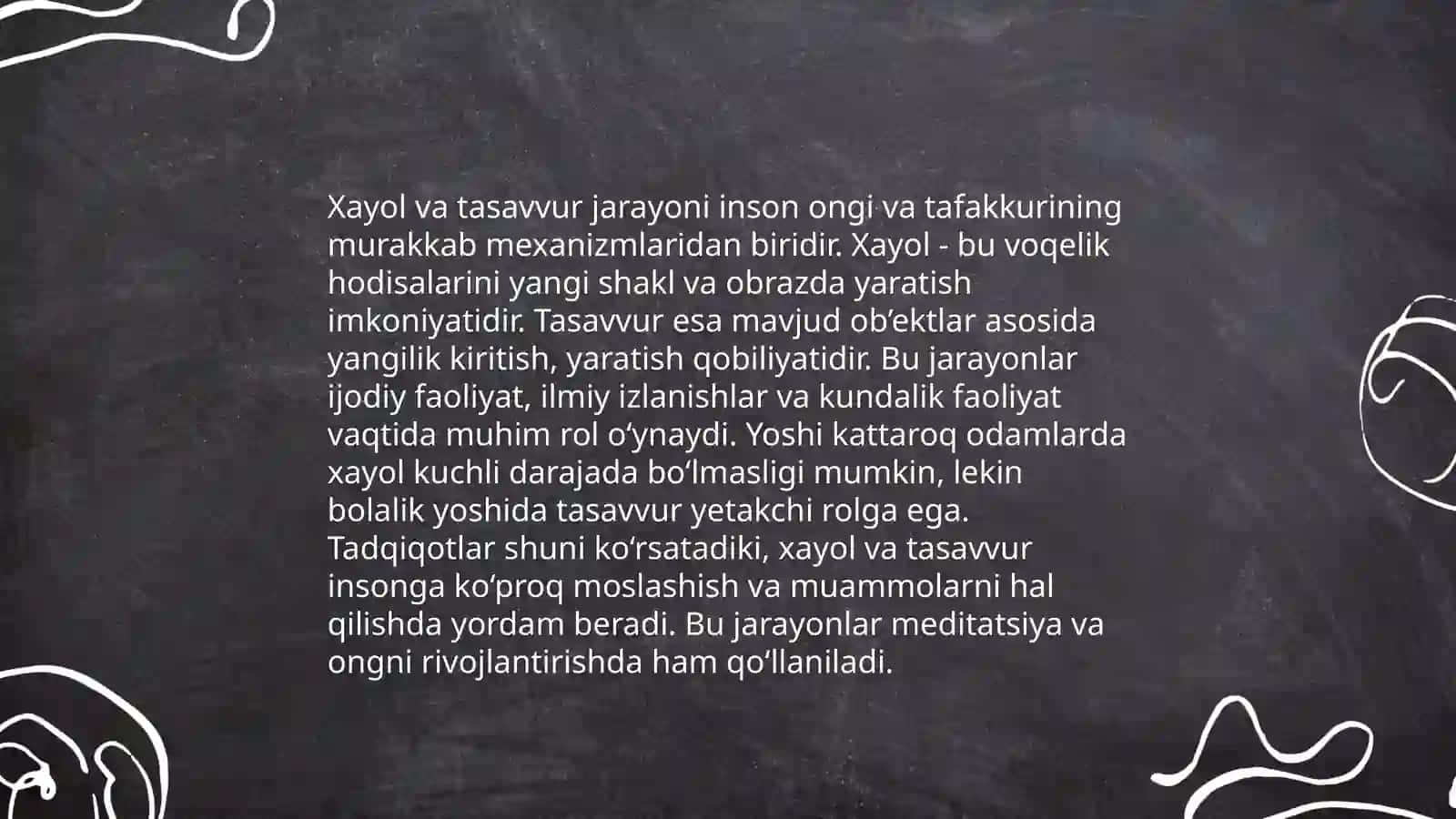 Xayol jarayonlari va hayol turlari 4