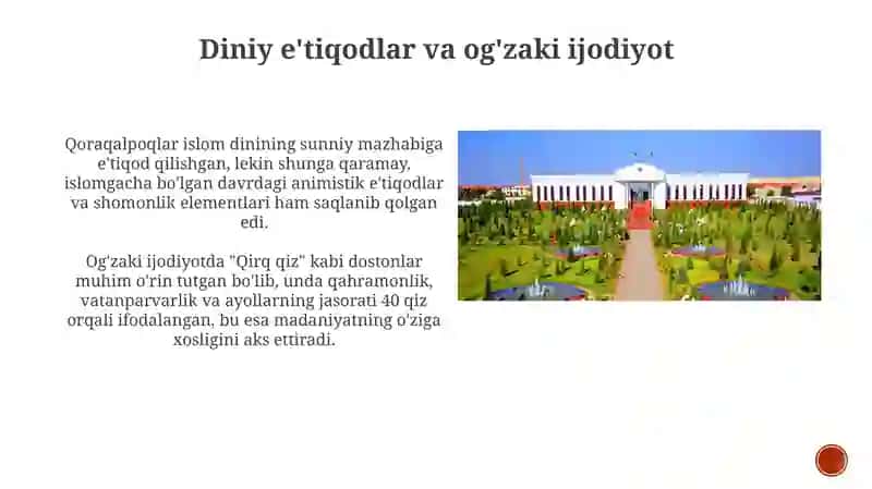 Qoraqalpoq madaniyatining asosiy jihatlari 4