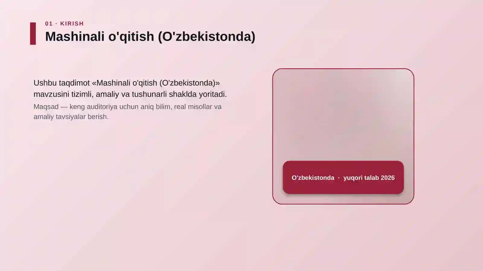 Mashinali o'qitish (O'zbekistonda) 4
