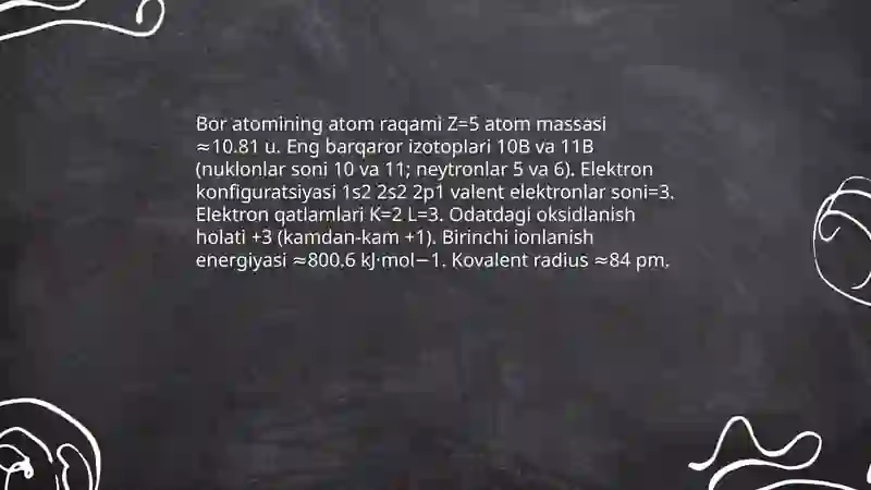 13-guruh elementlari: umumiy xususiyatlari 4