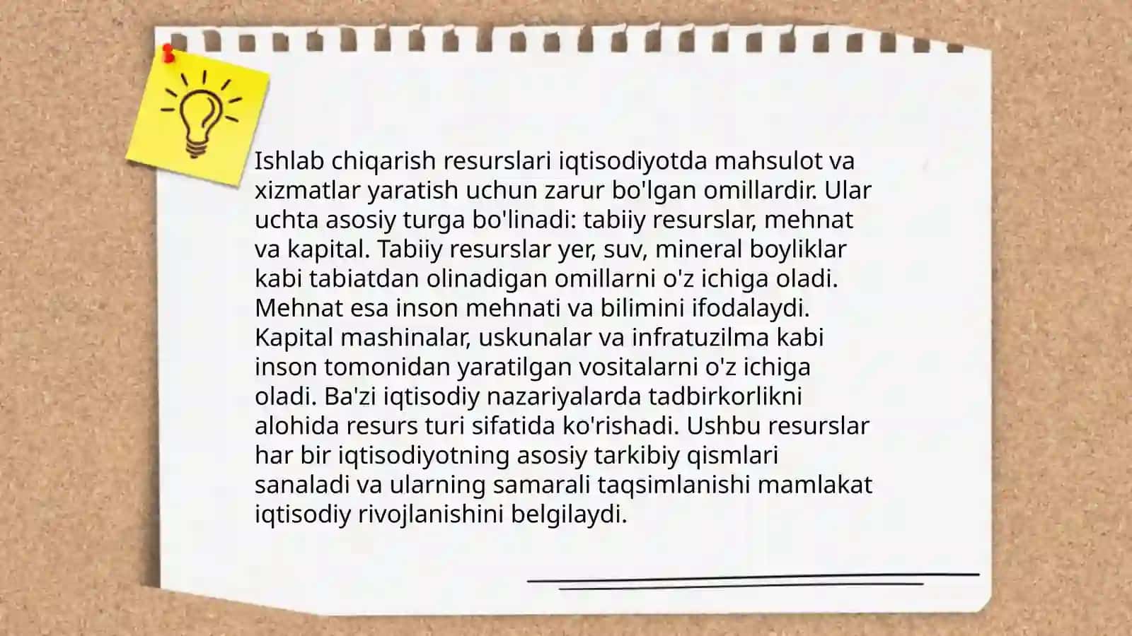 Ishlab chiqarish jarayoni va uning natijalari 4