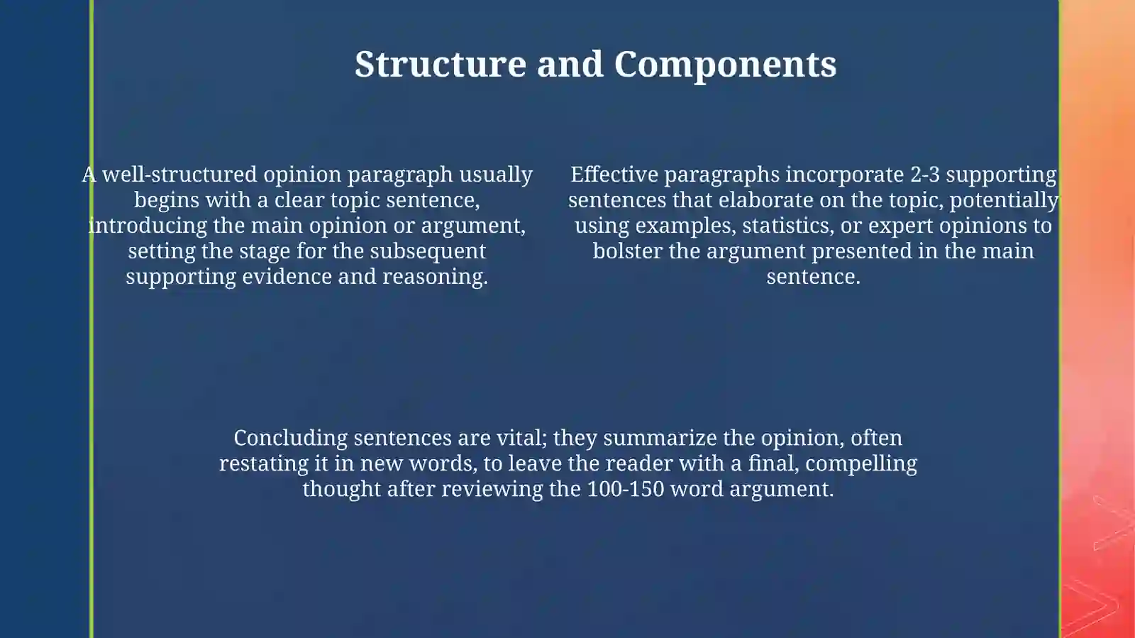 Crafting Effective Opinion Paragraphs 4