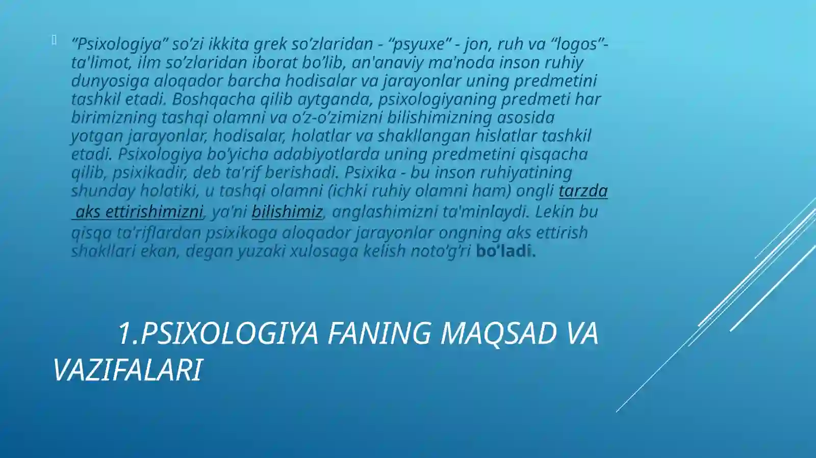 Psixologiyafanidantayyorlagan Mustaqilish 4
