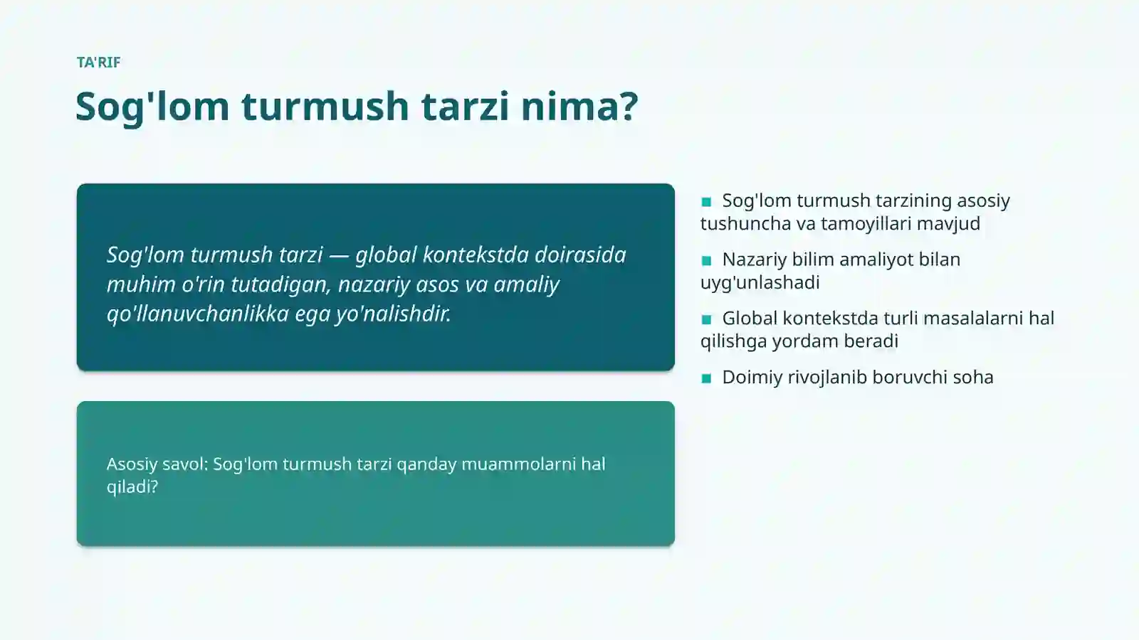 Sog'lom turmush tarzi 4