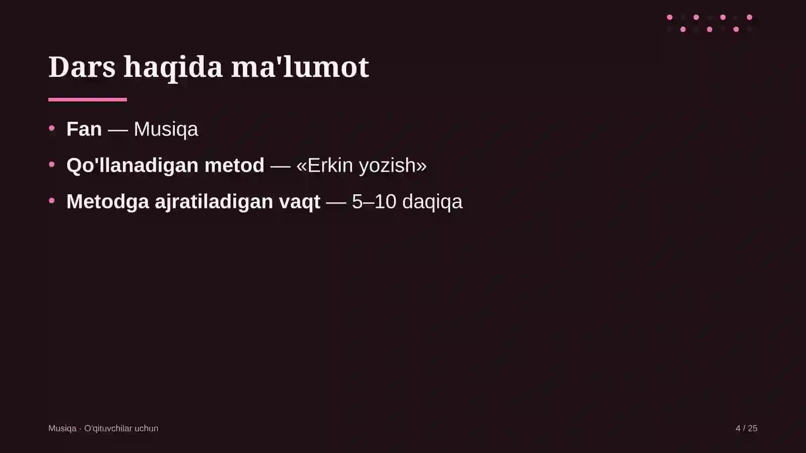 musiqa darslarida erkin yozish metodidan foydalanish 9243 4