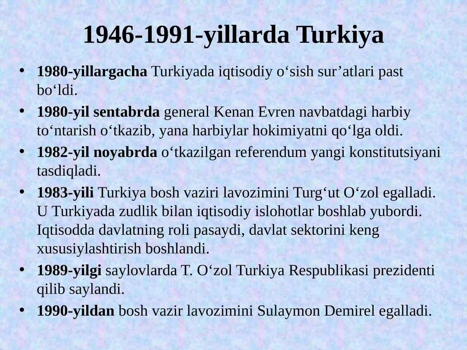1946-1991-yillarda Turkiya, Eron va Afg’oniston 4