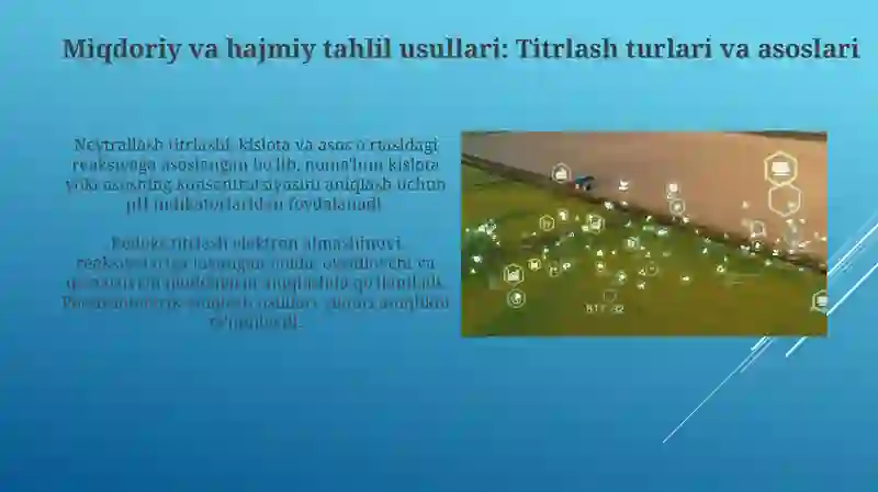 Miqdoriy va hajmiy tahlilning uslublari qishloq xo'jaligida qo'llanishi 4