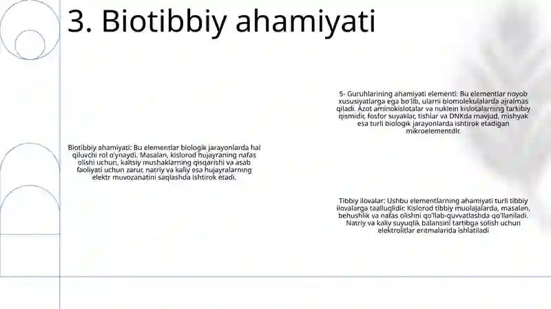 Guruh Elementlarining Ahamiyati 4