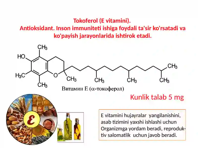 Yog'da eruvchan vitaminlar 4