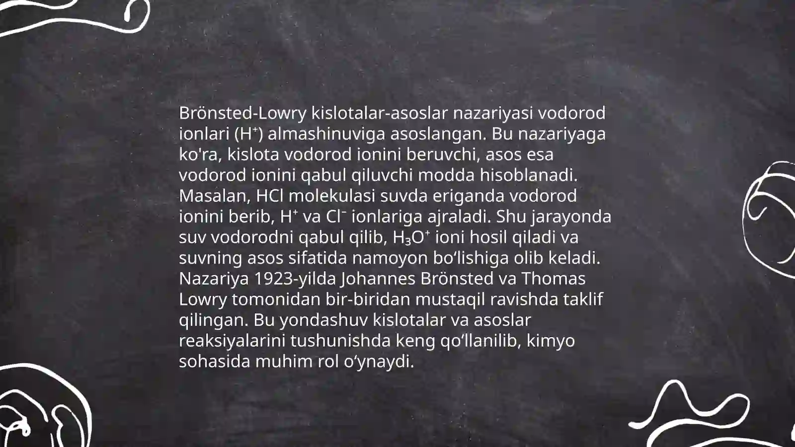 Moddalarning kislota asosli xossalari 4