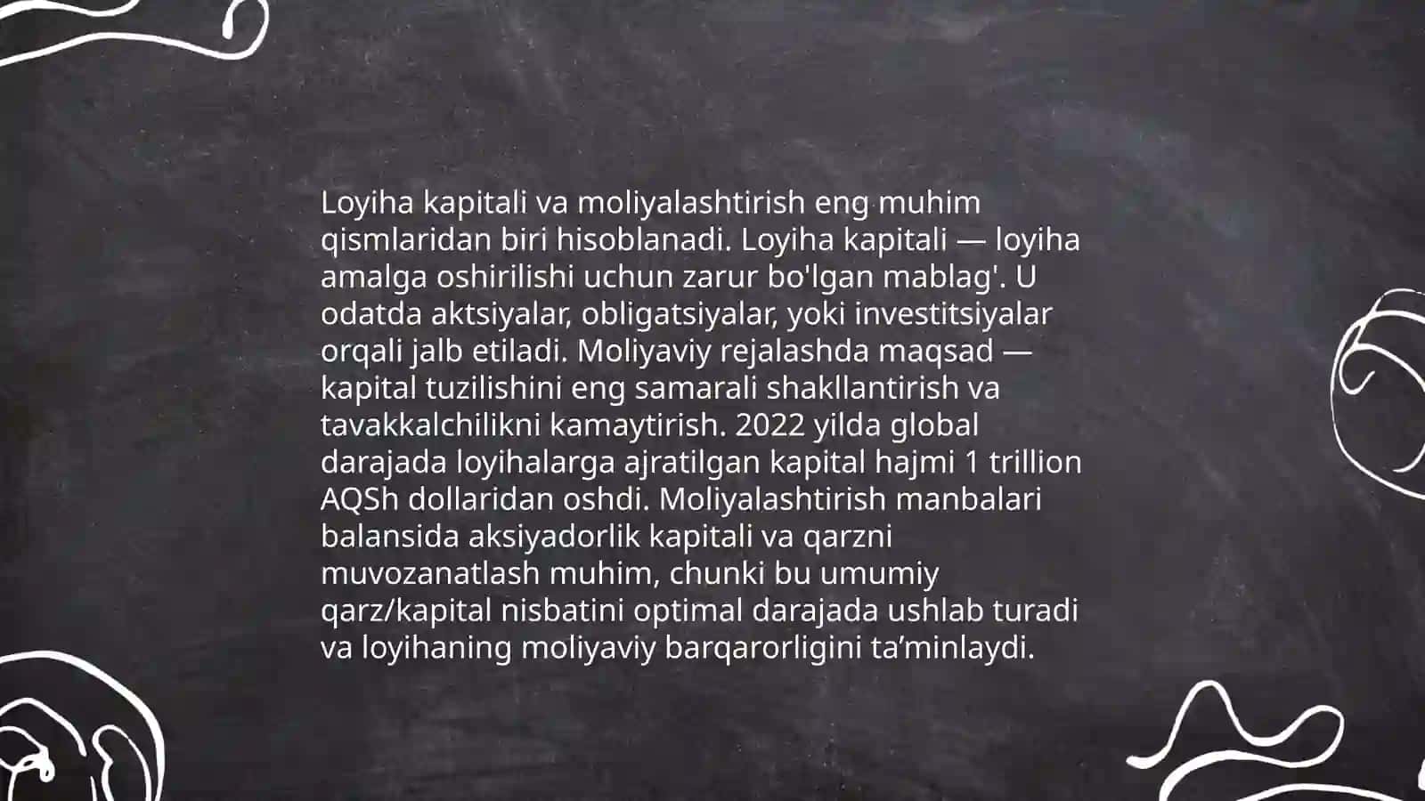 Investitsiya Loyihalarini boshqarish fanlararo fansifatida 4
