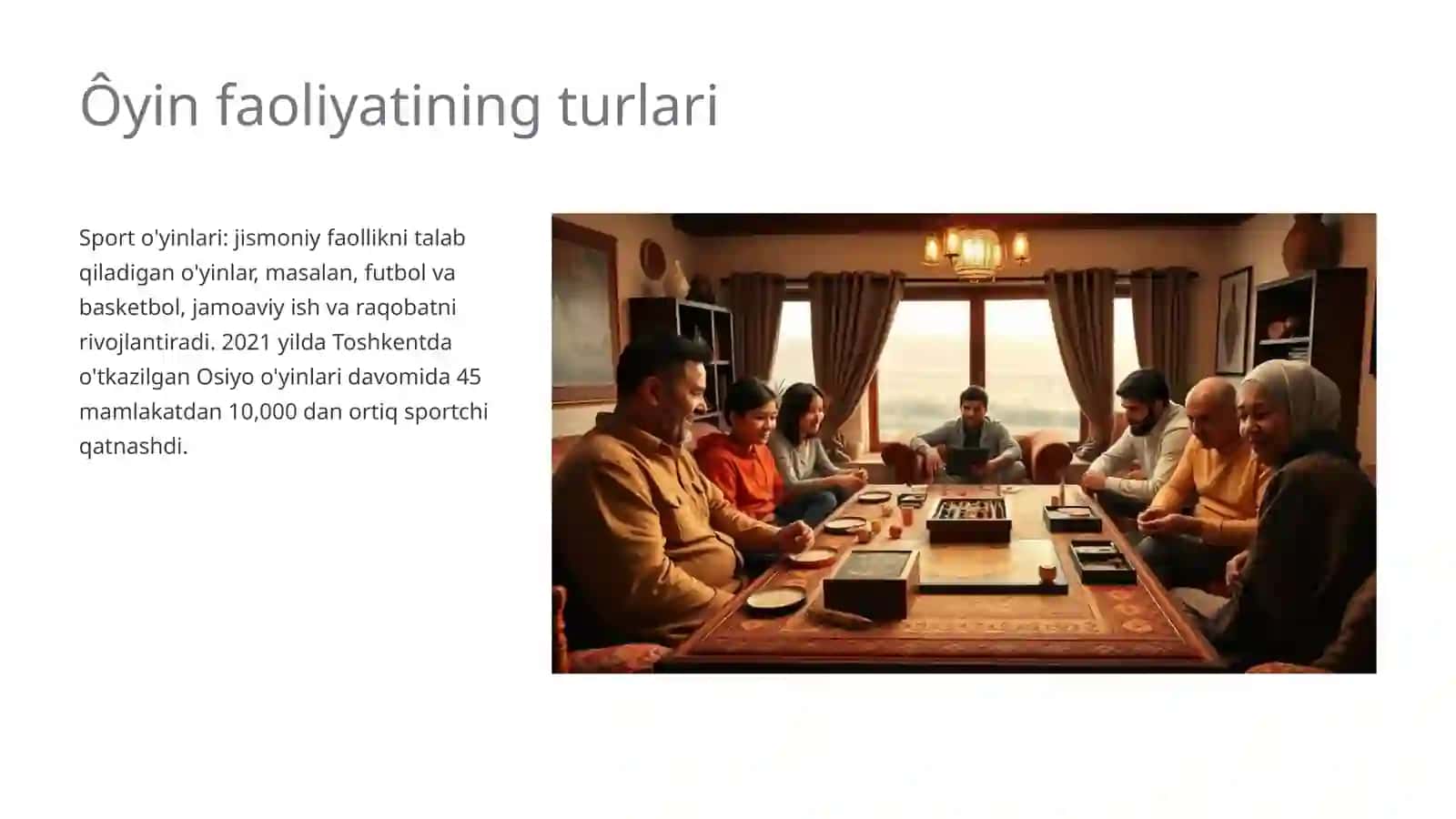 Ôyin faoliyatining nazariy asoslari 4