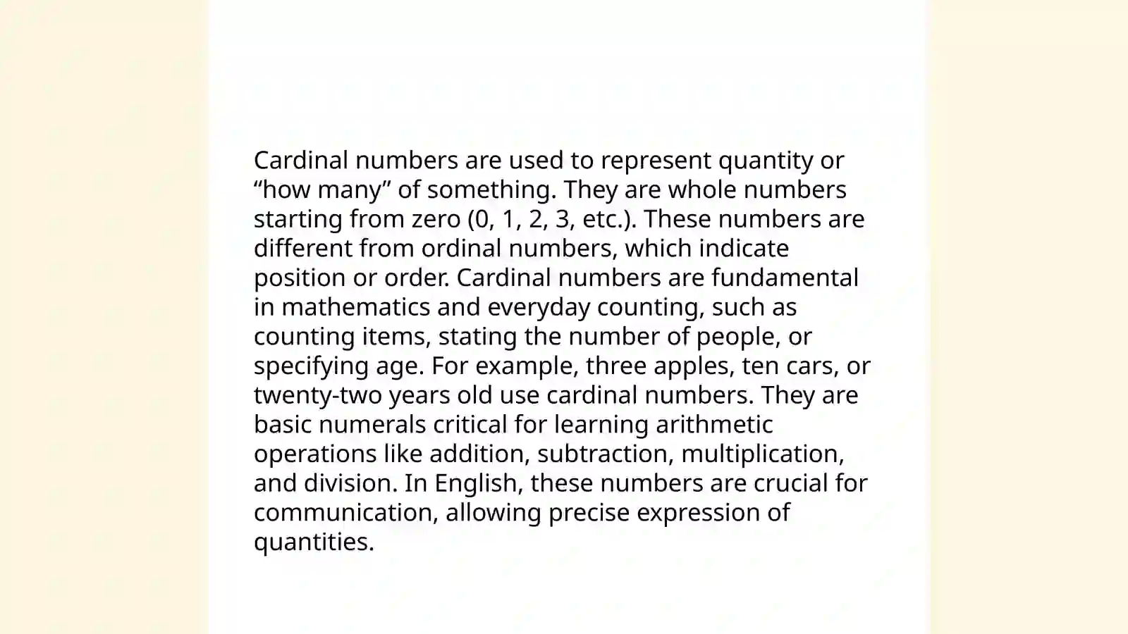 Numerals in English 4