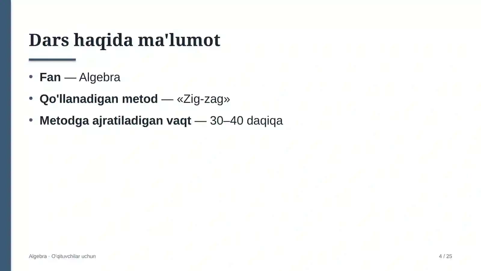algebra darslarida zig zag metodidan foydalanish 8704 4