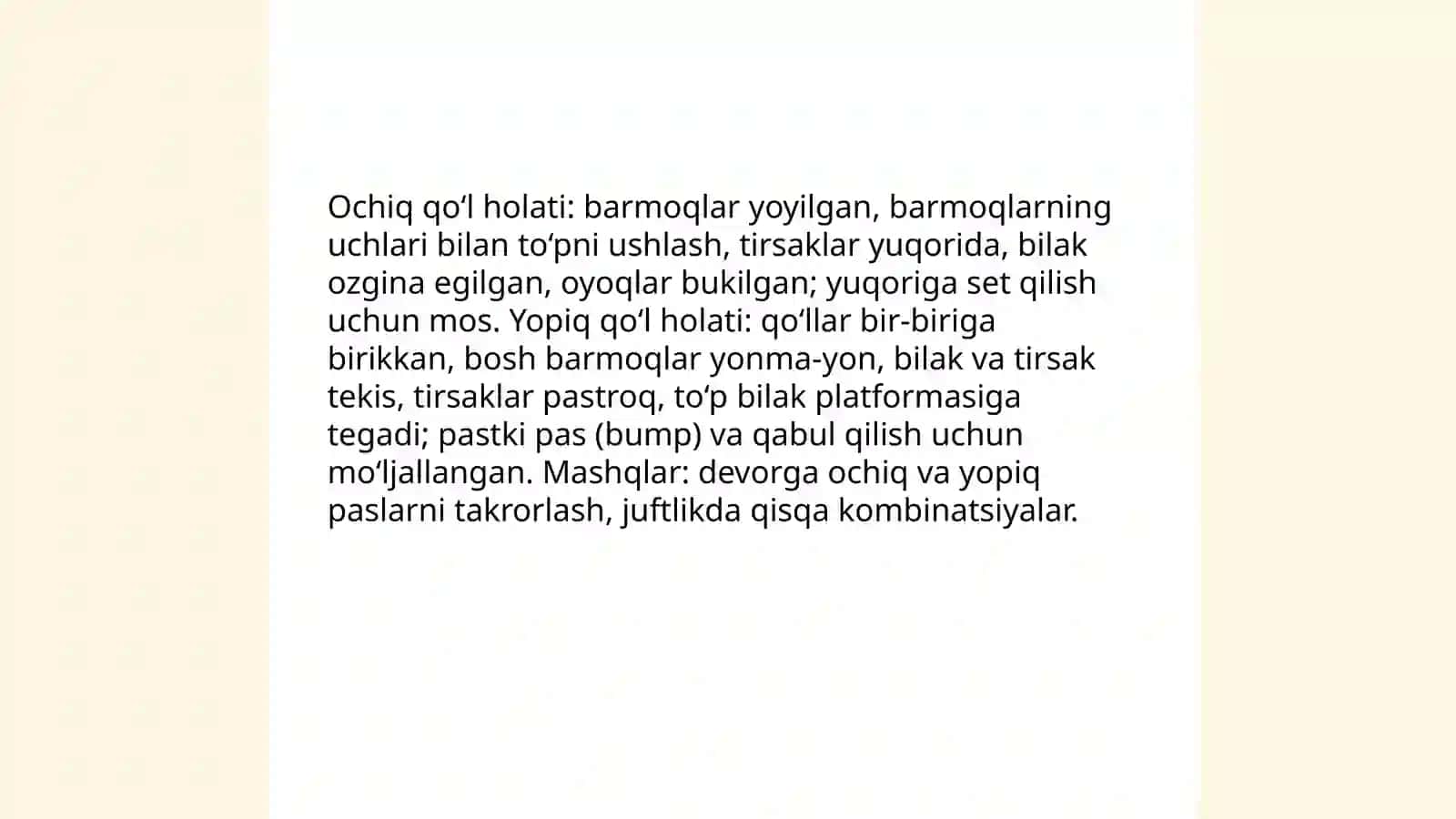 Maktabgacha yoshdagi bolalarga voleybol oʻyinida toʻpni boshqarishning dastlabki texnik usullarini oʻrgatish 4