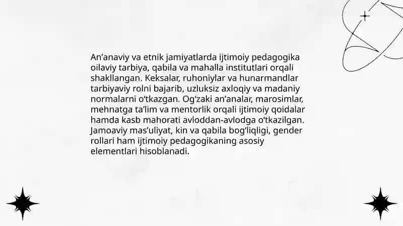 Ijtimoiy pedagogikaning rivojlanishi tarixi 4