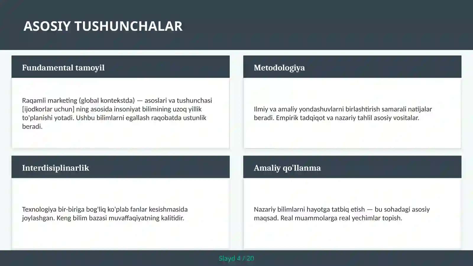 Raqamli marketing (global kontekstda) — asoslari va tushunchasi [IJODKORLAR UCHUN] 4