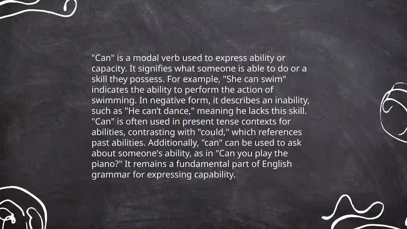 Can Modal Verb 4