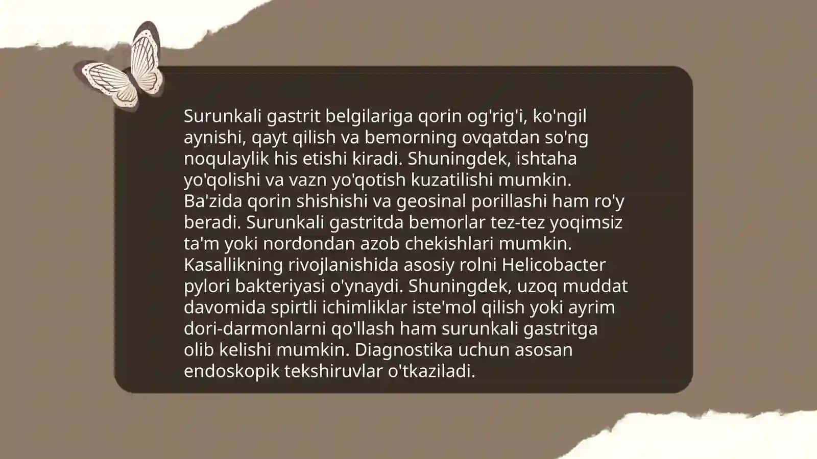 Surunkali gastritning sabablari 4