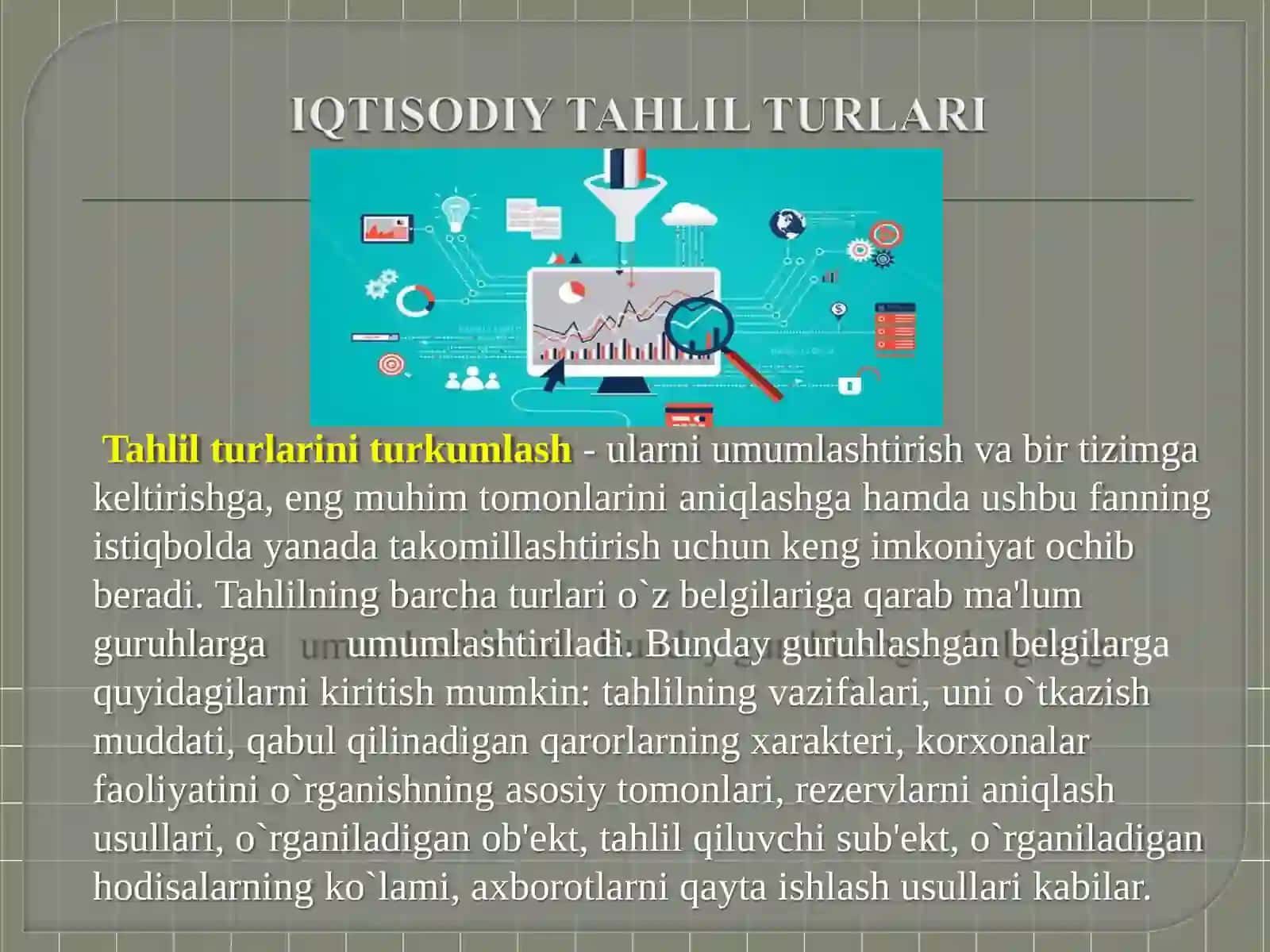 Kompleks-iqtisodiy tahlilning sistemasini yaratishning zaruriy shart-sharoiti 4
