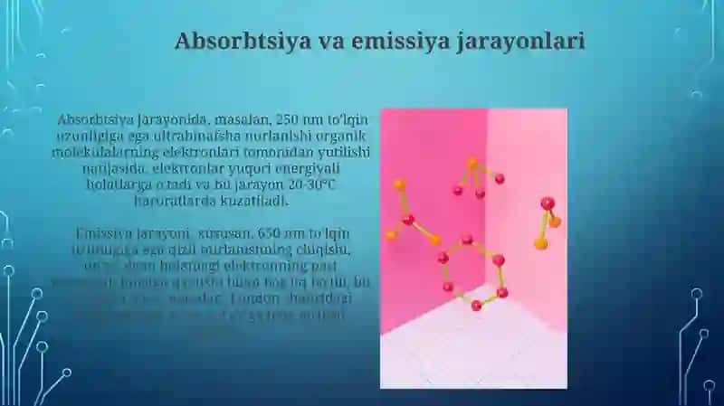 Malekylalararo energetik pogʻonalari va ular orasidagi oʻtishlar 4