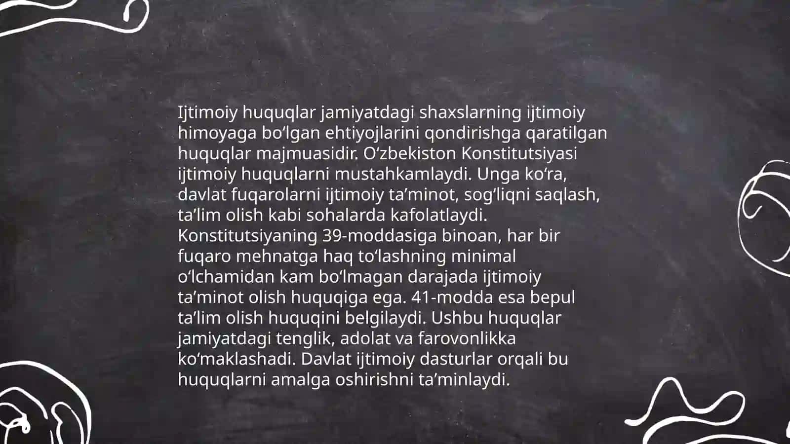 Iqtisodiy, ijtimoiy, madaniy va ekologik huquqlarining konstitutsiyaviy asoslari 4