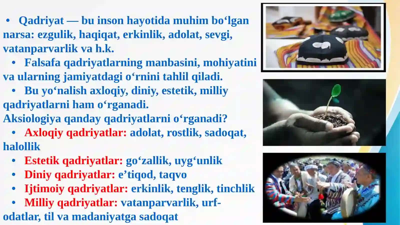 QADRIYATLAR FALSAFASI (AKSIOLOGIYA) 4