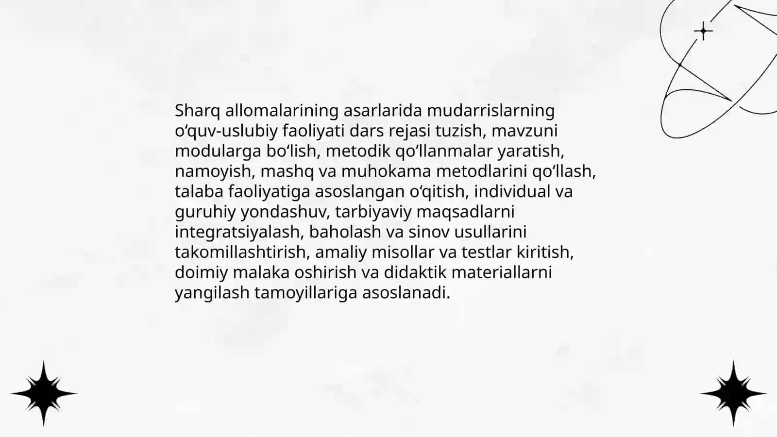Sharq allomalarining asarlarida mudarrislar mehnati to‘g‘risidagi ilg‘or pedagogik fikrlar 4