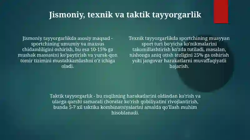Harbiy sport musabaqasiga tayyorgarlik bosqichlari 4