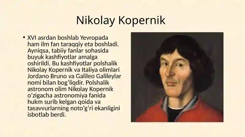YEVROPADA ILM-FAN KASHFIYOTLARI 4