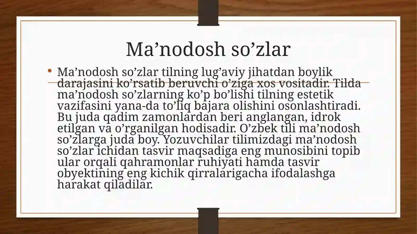 Badiiy matnning leksik- semantik xususiyatlari 4