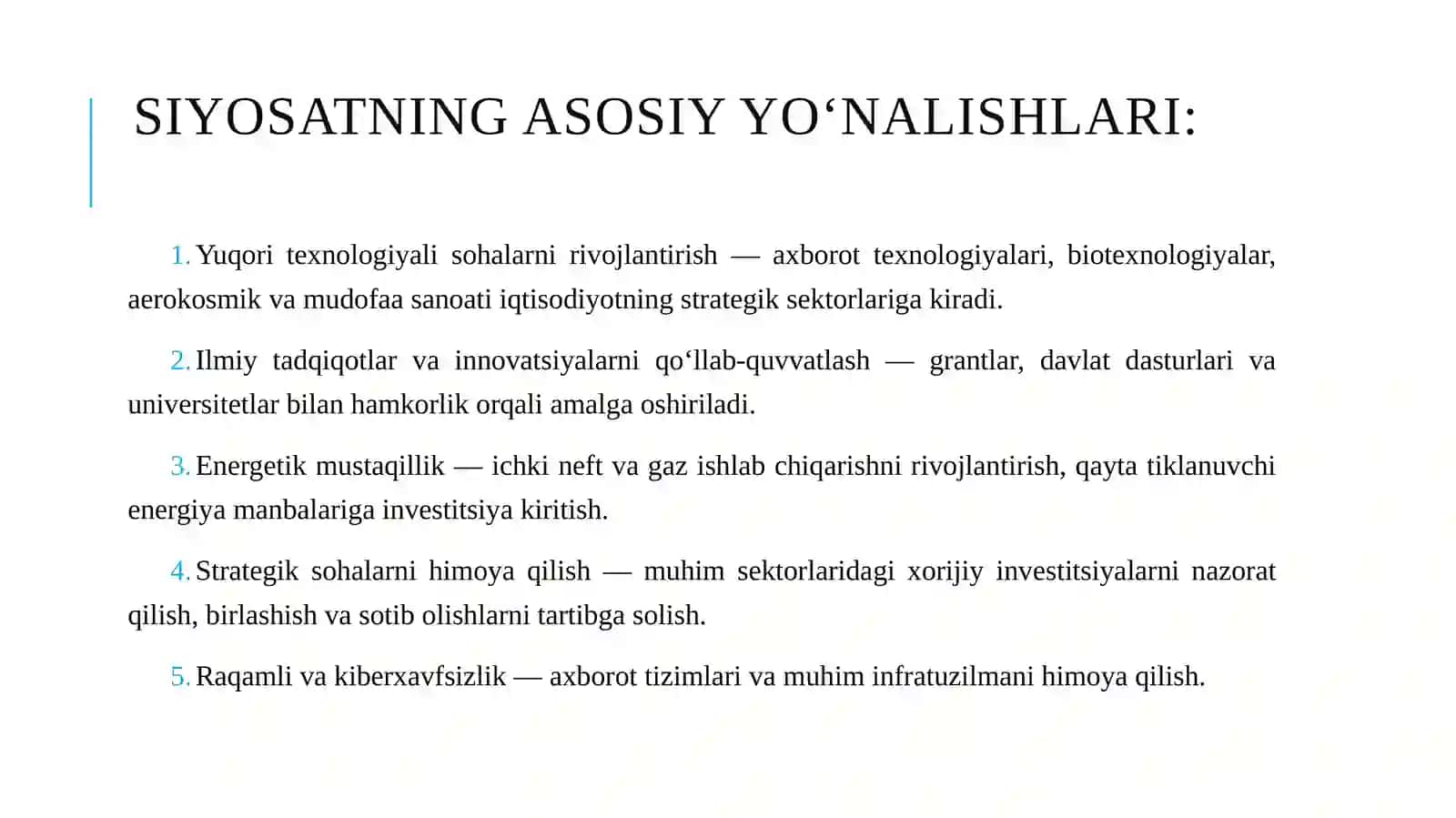 Xorijiy mamlakatlarning iqtisodiy xavfsizlikni taʼminlash boʼyicha tajribalari 4