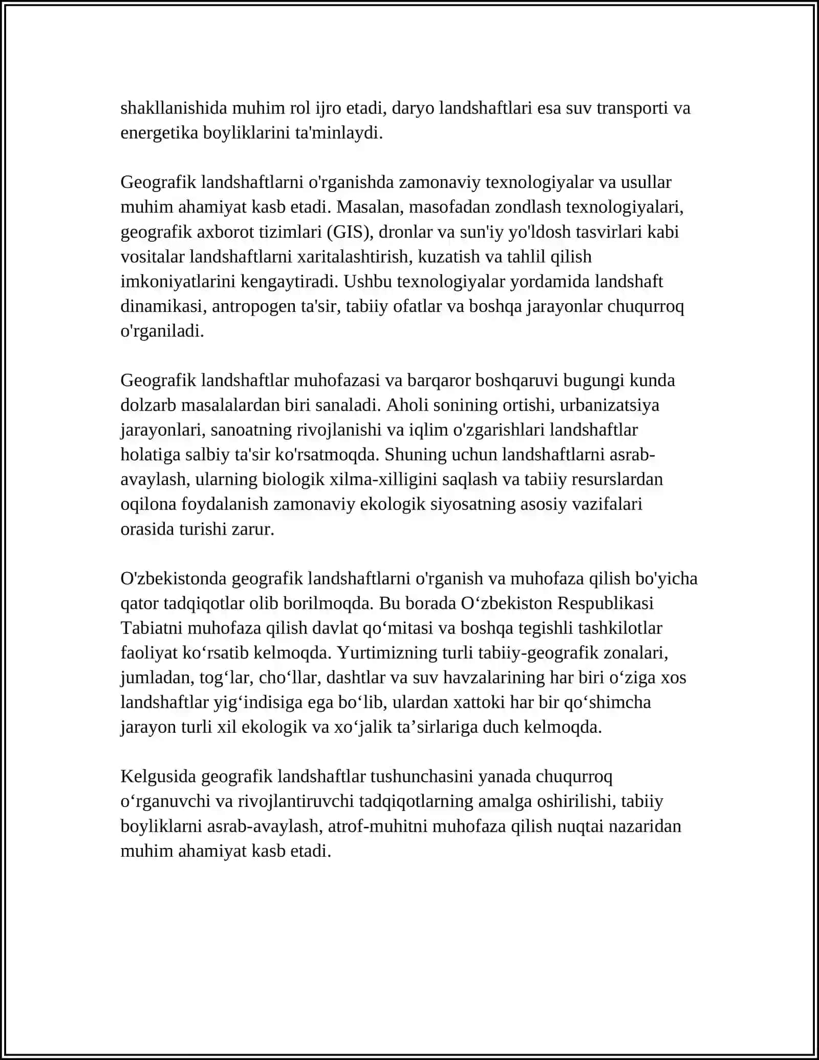 GEOGRAFIK LANDSHAFT VA UNING TUZILISHI 4