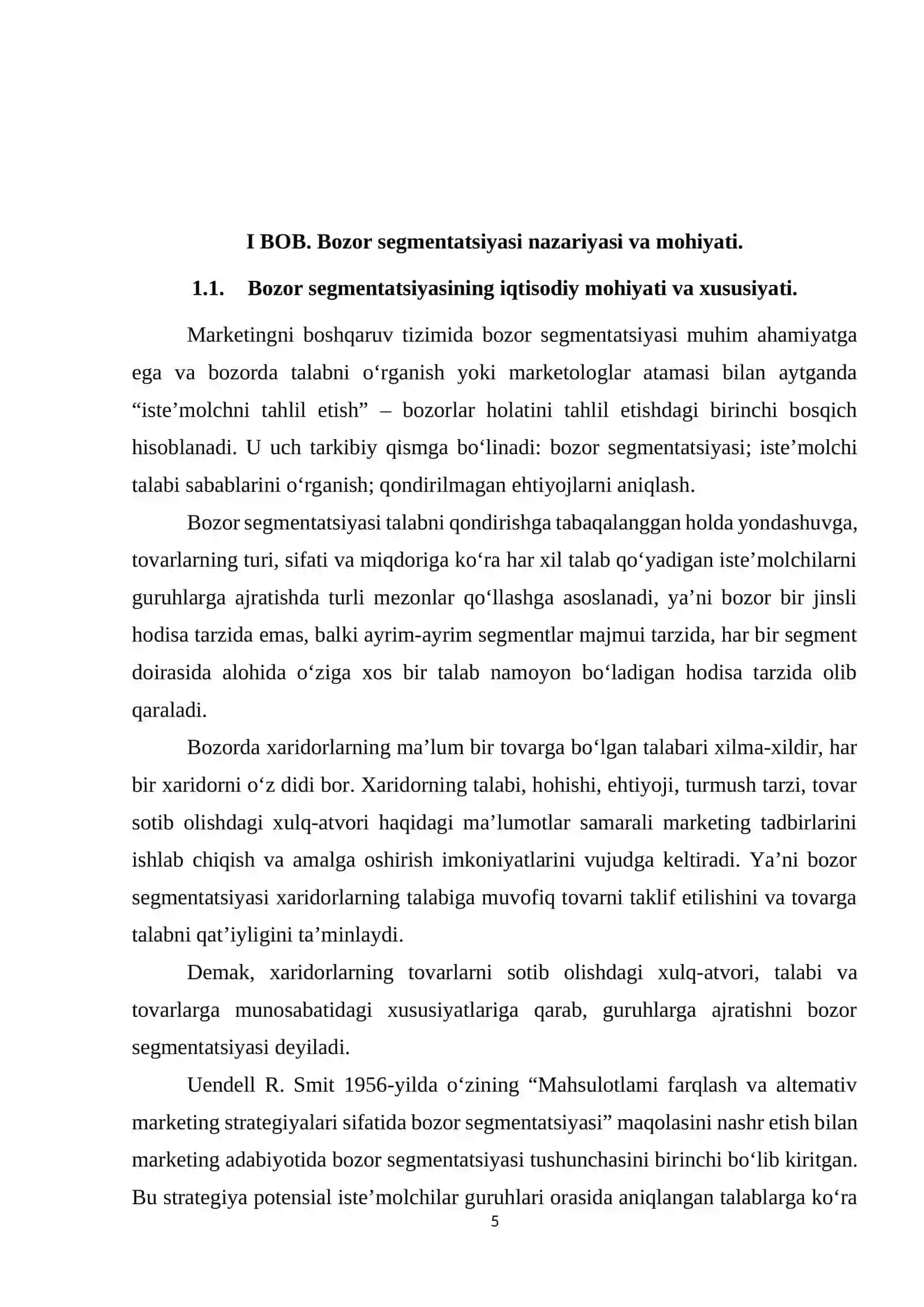 Xalqaro va ichki bozorni segmentlash 4