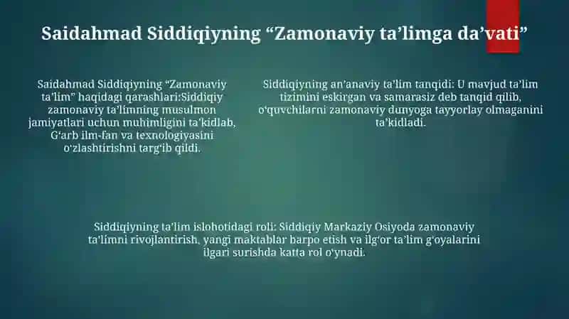 Xix Asrning Ikkinchi Yarmi Va Xx Asr Boshlarida Ta’Lim Va Pedagogik Fikrlar (Anbar Otin, Furqat, Saidahmad Siddiqiy, Abdulla Avloniylaring) Ta’Lim-Tarbiya Taraqqiyotida Tutgan O‘Rni 4