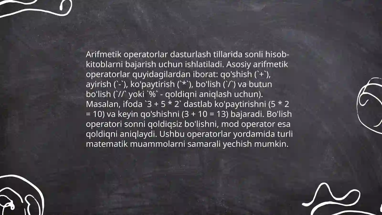 C++ da operatorlar 4