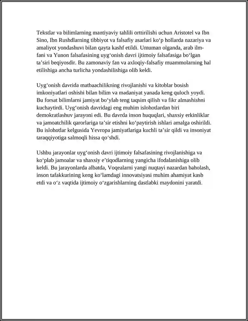 UYGʻONISH DAVRI IJTIMOIY FALSAFASI 4