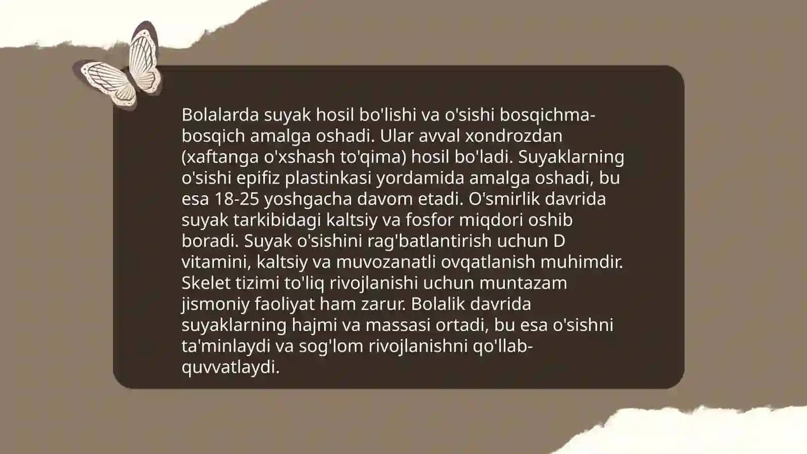 Tayanch va harakat tizimining yosh xususiyatlari va gigiyenasi 4