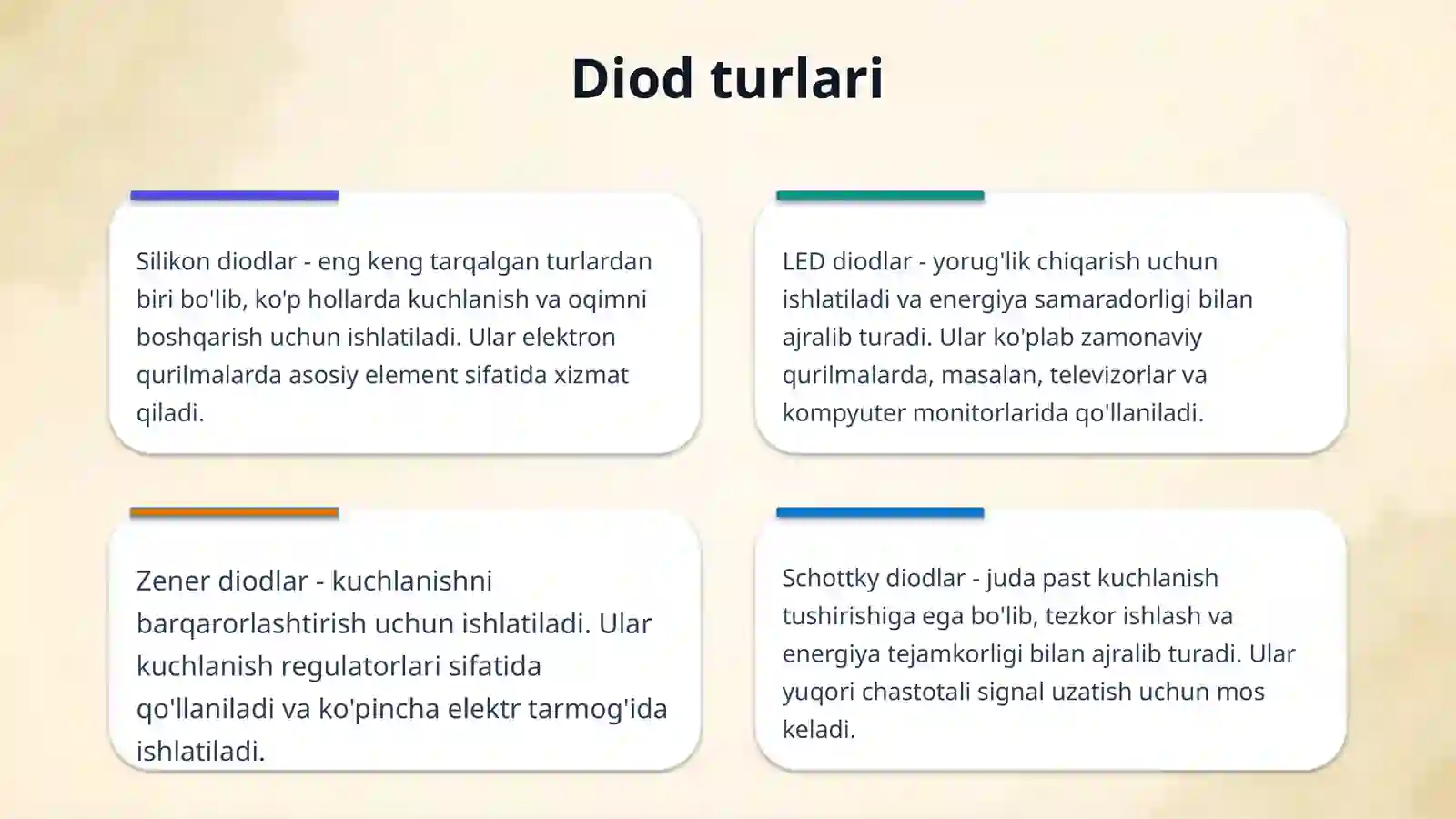 Diodlar turlari 4