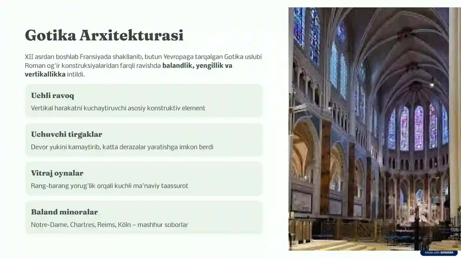 Uyg‘onish Davri Arxitekturasi | PPT 4