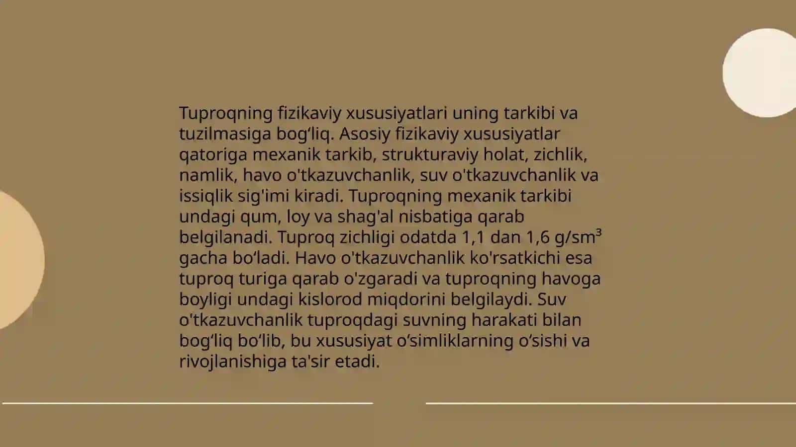 Tuproqshunoslik tarmoqlarini tahlil qilish 4