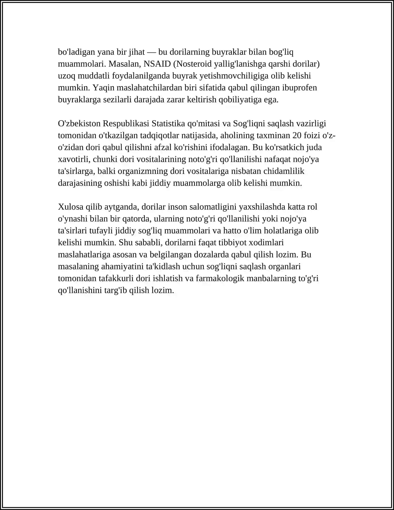 DORILAR BILAN ZAXARLANISHDA BIRINCHI YORDAM BERISH 4