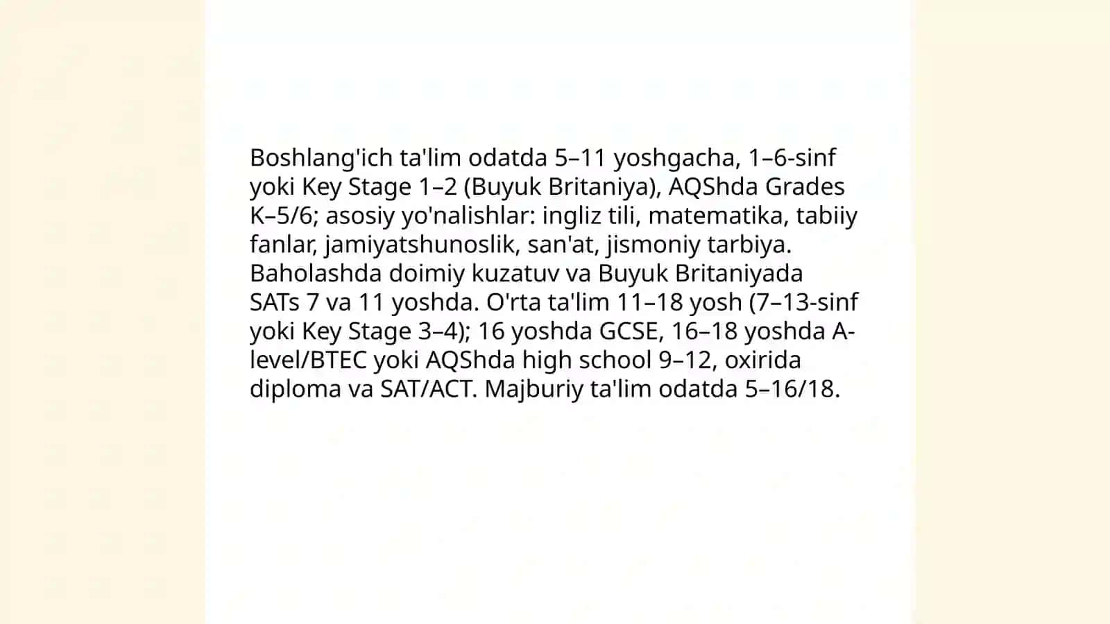 Sirtqi ta'lim Cholgʻu ijrochiligi Fortepiano Organ yoʻnalishi 4-bosqich talabasi Ismoilova Rayhon 4