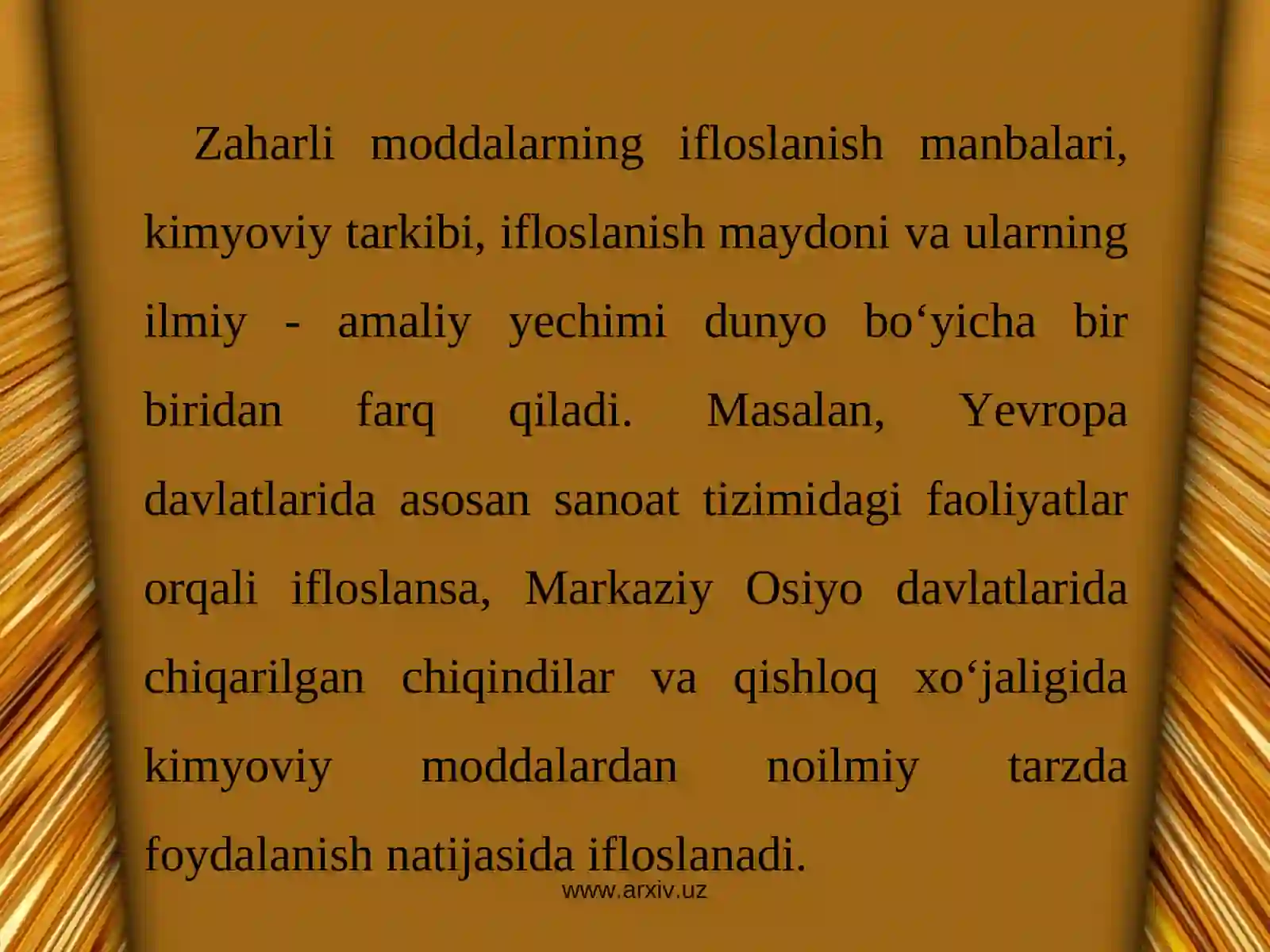 Tuproqlarning zaharli moddalari va texnogen chiqindilar bilan ifloslanishi 4