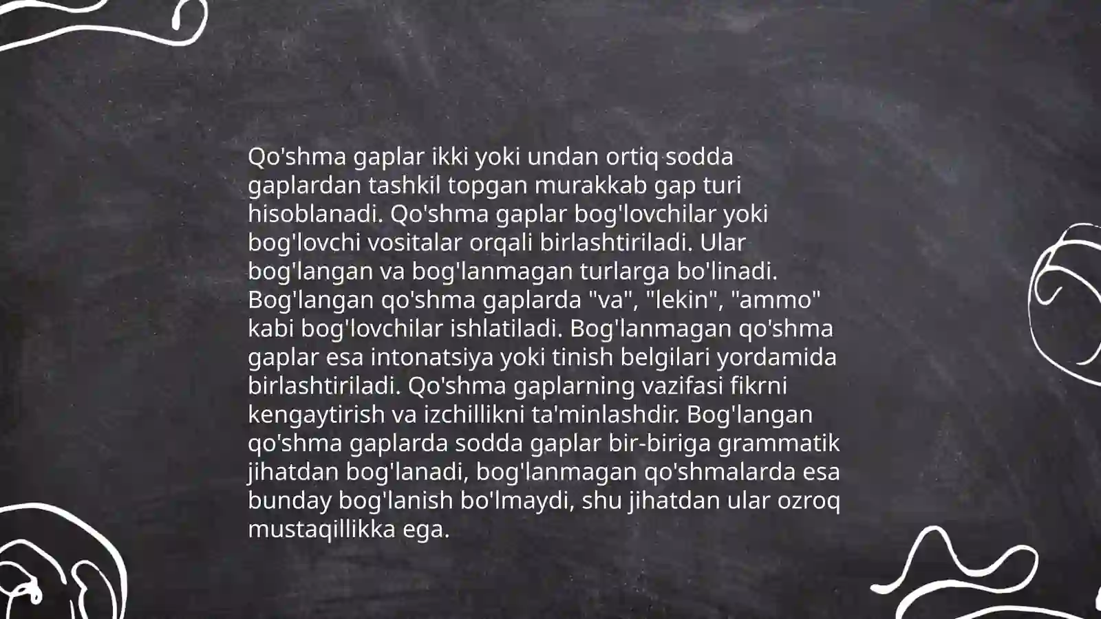 Qo'shma gaplar 4